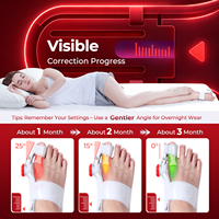 Attelle de Correction du Hallux Valgus Tech Love à Bouton Mécanique Réglable, Emballage Personnalisé avec Logo OEM, Redresseur d'Orteils