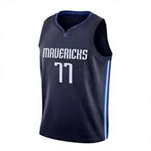 Camiseta de Baloncesto Personalizada Mavericks 77, Unisex, sin Mangas, Cuello en V, Absorbe la Humedad, Poliéster, Ropa Deportiva para Adultos - Product Image 1