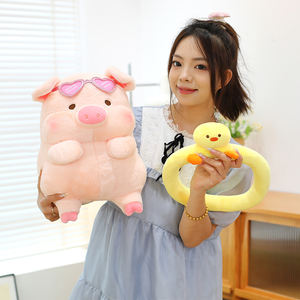Creatieve Nieuwe Lulu Varken Dragen Zwemringen Knuffels Zacht Zwemmend Varken Knuffeldier Speelgoed Hoge Kwaliteit <span class=keywords><strong>Puppy</strong></span> Pluche Speelgoed - Product Image 4