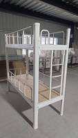 Lit superposé moderne en métal robuste avec escalier et armoire, lit de dortoir avec bureau et tiroirs de rangement pour appartement