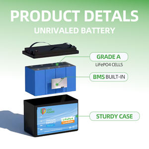 Batterie <span class=keywords><strong>hybride</strong></span> LiFePO4 <span class=keywords><strong>rechargeable</strong></span> 12,8 V 80 Ah, directement de l'usine, protection IP65, communication CAN, 6000 cycles, sortie 1 kW - Product Image 3