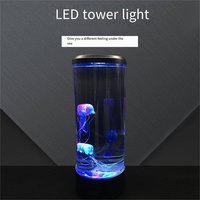 Lampe LED USB 5V moderne en ABS en forme de méduse, créative, à changement de couleur, dôme d'ambiance, lampes de table pour chambres, design transfrontalier