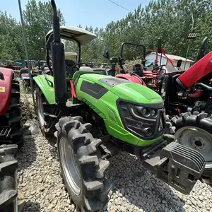 4 roda 90HP traktor pertanian tangan kedua dengan kabin