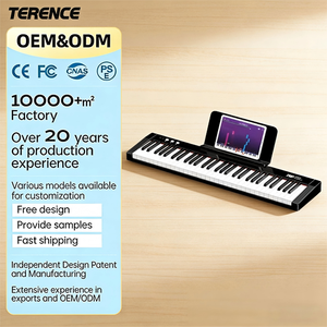 TERENCE PT-611 <span class=keywords><strong>Piano</strong></span> Digital Portátil de 61 <span class=keywords><strong>Teclas</strong></span>, Teclado Electrónico, Instrumento Musical - Product Image 1