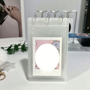 Álbum de Fotos de Escritorio en Forma de L - Carpeta Transparente con Perforaciones Tipo Hongo para Fan Art y Coleccionables de Ídolos - Product Image 4