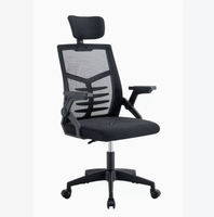 Chaise de bureau ergonomique pivotante moderne en maille avec appui-tête réglable, confortable pour le travail sur ordinateur