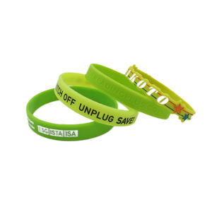 High Quality Eco-friendly Professional Custom Logo Silicone <strong>Bracelet</strong> <strong>Rubber</strong> Wristbands for Party Awareness Silicone <strong>Bands</strong> - Product Image 5