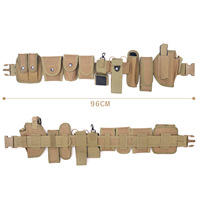 Ceinture et ceinturon tactiques multifonctionnels 10-en-1 ; Accessoires d'outils de chasse et de tir Ceinture à dégagement rapide