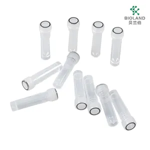 工場直接スナップイン透明パッケージングバイアル非滅菌ネジカバー付きErectile Micro Centrifuge Tubes