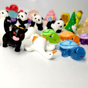 Vogel Panda Schildpad Miniatuur Aquarium Decoratie Kleine Verzamelbare Sneeuwpop Beeldjes Thuis Hars Plastic Ambachten Voor Charme Speelgoed - Product Image 5