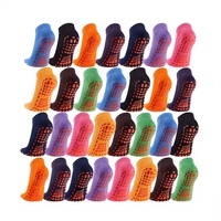 Chaussettes de sport personnalisées antidérapantes pour trampoline, yoga, course à pied, pour adultes et enfants, avec motifs numériques