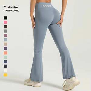Leggings Deportivos de Cintura Alta, Largos, Sostenibles, con Corte Acampanado, Color Sólido, para Yoga, Absorben el Sudor, con Elasticidad en Cuatro Direcciones, 2026 - Product Image 1