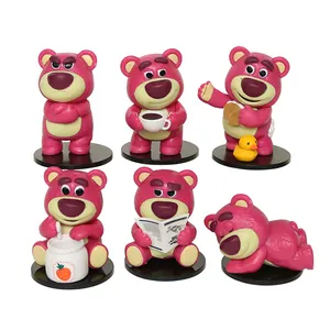 Custom Action Figures Decoration Accessories Toys Storys Dolls Action Strawberry Bear Figures for Kids Birthday Gifts
