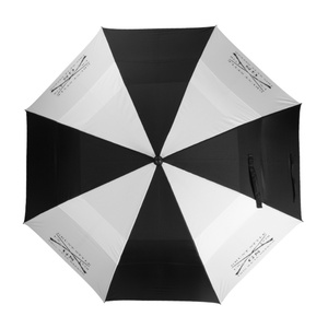 Semi-Automatic Open Double <b>Canopy</b> Vented Straight Umbrella Windproof Waterproof 190T Pongee Golf Umbrella for Men and Women - Product Image 3