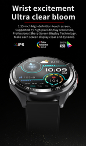 สมาร์ทวอทช์ F240 ตรวจวัดคลื่นไฟฟ้าหัวใจ (ECG) วิเคราะห์องค์ประกอบร่างกาย วัดออกซิเจนในเลือด ตรวจวัด HRV รองรับโหมดกีฬามากกว่า 150 โหมด หน้าจอ HD ขนาด 1.55 นิ้ว เพื่อการ<span class=keywords><strong>จัดการ</strong></span>สุขภาพ - Product Image 3