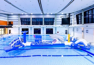 Parcours d'obstacles aquatiques gonflables géants <span class=keywords><strong>pour</strong></span> adultes et enfants, avec toboggan, <span class=keywords><strong>pour</strong></span> piscine d'été - Product Image 3