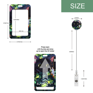 <span class=keywords><strong>Porte</strong></span>-badges RTS Funny Cat ID avec <span class=keywords><strong>porte</strong></span>-<span class=keywords><strong>badge</strong></span> rétractable avec bobine lourde rétractable - Product Image 3