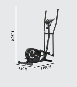 Vélo d'exercice manuel à domicile, cadre en acier, entraînement <span class=keywords><strong>elliptique</strong></span> magnétique à entraînement par roue arrière, vélo de cross-training pour entraînement cardio - Product Image 2