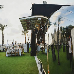 Chariot alimentaire portable en acier inoxydable à quatre roues pour l'entrepreneuriat commercial de la vente de thé au lait, de café, de glaces, de barbecue et de collations - Product Image 4