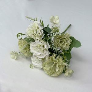 Wohnzimmer Veranda Dekoration Künstlicher Blumenstrauß Großhandel Muttertag Geschenk 7 Kopf Frühling Farbe Nelken - Product Image 3