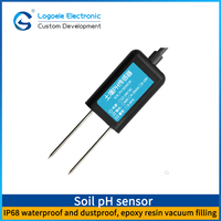 Sensor pH Tanah untuk Rumah Kaca Pertanian 0-5V 0-10V 4-20mA RS485 Harga Meter pH Detektor