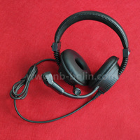 Casque d'intercom supra-auriculaire Bolin DIN5 avec cordon de 1,8 m en PVC, ajustement personnalisé