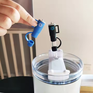 Y0727 -1 Silicone <b>Straw</b> Topper Compatible with 30 & 40 Oz Accessories <b>Straw</b> Tip Cover Cap Cartoon Reusable - Product Image 4