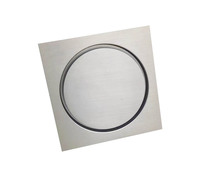 Drain de sol invisible en laiton gris moderne pour salle de bain avec installation et nettoyage faciles