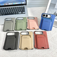 Étui magnétique pour iPhone 18 Duo avec porte-cartes, pochette et rabat anti-chute