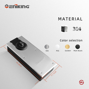Eniking Ferme-porte à ressort de sol pour porte vitrée de bâtiment de bureau moderne EK-828 Vitesse réglable Capacité 90 kg - Product Image 2