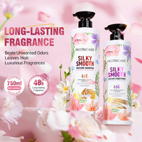 Shampooing personnalisé soyeux et lisse parfum pour cheveux réparateur cheveux abîmés shampoing et revitalisant anti-frisottis nourrissant pour cheveux lisses