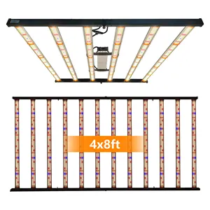 600w spektrum penuh 650w pengendali hortikultura hidroponik 1000w 720w bar led tumbuh cahaya dilipat komersial untuk tanaman dalam ruangan