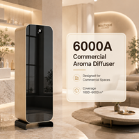 Diffuseur d'arômes électrique sur pied Koeazy, certifié CE, 1000 ml, en métal, grande surface, nébulisation sans eau, pour la maison