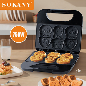 Máquina para Hacer Pasteles SOKANY08005 <span class=keywords><strong>de</strong></span> Marca Premium para Comercio Exterior, Diseño <span class=keywords><strong>de</strong></span> Dibujos Animados, Máquina para Hacer <span class=keywords><strong>Pan</strong></span> para Niños, Máquina para Hacer Postres, Waffles y Sándwiches - Product Image 2