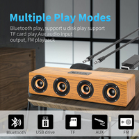Vofull-Barra de sonido de madera para cine en casa, Subwoofer para PC