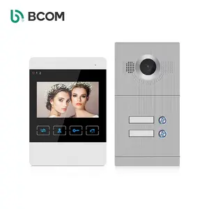 Intercom seguridad proveedor inteligente 2 líneas visiophone de audio visuelle tur telefon
