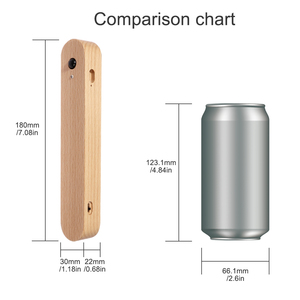 Venta al por mayor de fábrica, palo magnético de inducción de madera en candelabro de pared, <span class=keywords><strong>Sensor</strong></span> de movimiento, luz nocturna, dormitorio, lámpara recargable inalámbrica USB - Product Image 3
