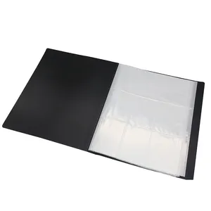 PP black cover photocard binder custom 9 pocket trading card picture booklet sleeves