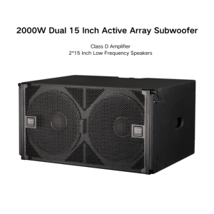 Hot Sản phẩm mới chuyên nghiệp âm thanh loa siêu trầm kép <span class=keywords><strong>15</strong></span> inch 2000W Dòng mảng hoạt động hệ thống âm thanh loa - Product Image 2