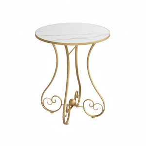 Mesa de centro Sala de estar Oficina Hierro forjado Estilo europeo La mesa de centro es una mesa de textura rugosa - Product Image 1