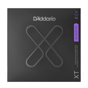 Cordes de guitare acoustique Daddario XT, revêtues, un jeu de 6 cordes neuves en bronze phosphoreux <span class=keywords><strong>EXP16</strong></span> - Product Image 1