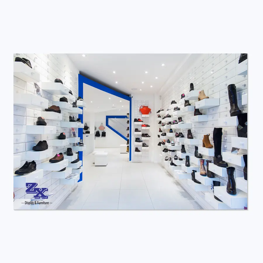 ארונות נעליים ספורט נעלי תצוגת גברים נעל חנות ריהוט תיק חנות תצוגת ריהוט