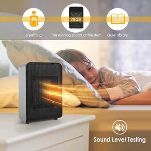 Mini <b>Ceramic</b> PTC Space <b>Heater</b> 1500W 20M Electric Heating Portable For Office Bedroom Living Room Kitchen - Product Image 4