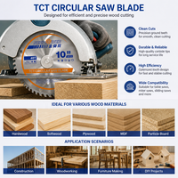 Standard 10 pouces 254*2.8mm, alésage de 25.4mm, compatible avec la plupart des scies à table et des coupe-bois