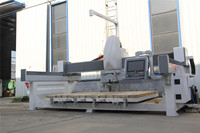 Machine de découpe de pierre à 5 axes avec système de caméra, scie à pont CNC monobloc pour la découpe du granit