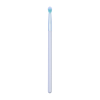 Ensemble de 15 pinceaux de maquillage vegan bleus personnalisés en usine, poils synthétiques pour l'application du fond de teint et du correcteur