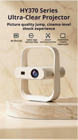 Projecteur Hy370 le plus récent, système Android 14, processeur H723, résolutions 1920*1080, 300 lumens ANSI, BT5.2, double WIFI 2.4G/5G, mise au point électrique
