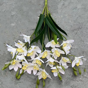 Venta al por mayor Artificial Cymbidium Orquídea Ramo de Flores para DIY Boda <span class=keywords><strong>Novia</strong></span> Mano Flores Navidad Pascua Halloween Día DE LA Madre - Product Image 3