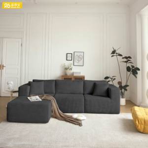 <span class=keywords><strong>2025</strong></span> thiết kế mới nhung vải nén <span class=keywords><strong>sofa</strong></span> bộ 2 chỗ ngồi với Chaise phòng khách sang trọng sử dụng - Product Image 2