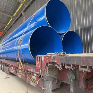 Tubería de acero galvanizado sin costura, de sección circular y recubierta de azul, para transporte de fluidos sin aceite; resistente a la corrosión - Product Image 3